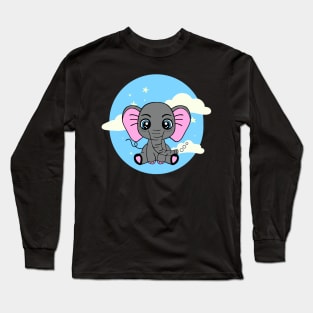 BABY Jungle Elephant Graphic Long Sleeve T-Shirt